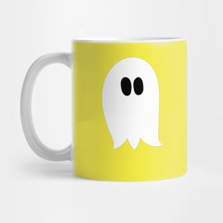 Cute ghost cartoon with BOO text in a yellow frame Mug